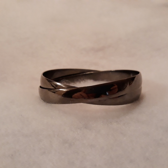 Chrome Double Bangle Bracelet - Picture 2 of 5